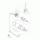 Схема вузла: Електричний стартер Yamaha FZ1 FZ1 FAZER (S-TYPE)