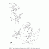 Схема вузла: Підніжки та Підставка Yamaha XVS950 Bolt
