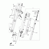 Схема вузла: Вилка передньої осі Yamaha WR250 WR250X