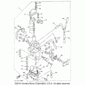 Схема узла: Карбюратор (Non calinia) Yamaha TW200 TRAILWAY