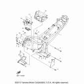 Схема узла: Рама Yamaha FZ6 FZ6R