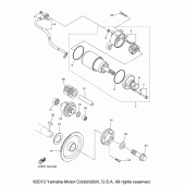 Схема вузла: Привід стартера Yamaha XVS1300 Stryker