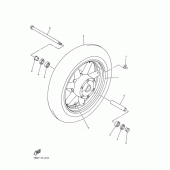 Схема узла: Переднее колесо Yamaha XVZ1300 Royal Star Venture S