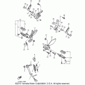Схема вузла: Підніжки та Підставка Yamaha YZF600R Thundercat