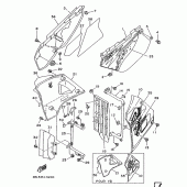 Схема узла: Боковая крышка Yamaha DT125 DT125