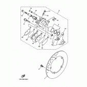 Схема вузла: Задній гальмівний супорт Yamaha MT09/MTN850 MT-09