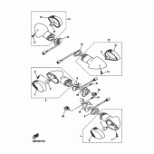 Схема вузла: Поворотники Yamaha FZ6 FZ6 FAZER S2