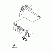 Схема вузла: Вал перемикання Yamaha TTR230 TT-R230