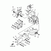 Схема узла: Боковая крышка Yamaha XVS125 Drag Star