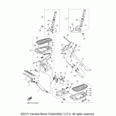 Схема узла: Подножки и Подставка Yamaha XVS1100 V-Star Classic