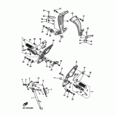 Схема вузла: Підніжки та Підставка Yamaha FZ1 FZ1 FAZER (Naked)