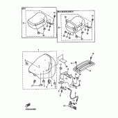 Схема узла: Сиденье Yamaha XVZ1300 Royal Star Tour Deluxe