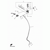 Схема узла: Передний тормозной цилиндр Yamaha YZ450F YZ450F