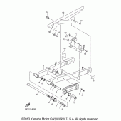 Схема узла: Задний рычаг и Подвеска Yamaha FZ6 FZ6R