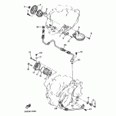 Схема узла: Масляный насос Yamaha XT500