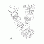 Схема вузла: Циліндр Yamaha XVS650 Drag Star Classic
