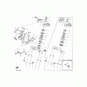Схема узла: Рулевой механизм Yamaha SRX400