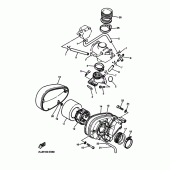 Схема вузла: Впускна система Yamaha XV250 V-Star