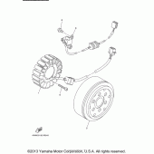 Схема узла: Генератор Yamaha XV1700 Road Star Silverado