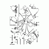 Схема узла: Электрооборудование 1 Yamaha TTR125 TT-R125