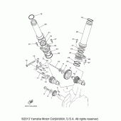 Схема вузла: Розподільний вал та Ланцюг ГРМ Yamaha XV1700 Road Star S