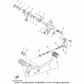 Схема вузла: Вал перемикання Yamaha XVS1100 V-Star Classic