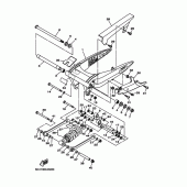 Схема вузла: Задній важіль та Підвіска Yamaha XV1900 Midnight Star