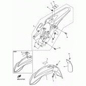 Схема узла: Крыло Yamaha YZ250 YZ250FX