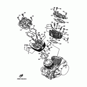 Схема узла: Головка цилиндра Yamaha XV1600 Wild Star