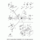 Схема вузла: Електроустаткування (1) Yamaha XVS650 V-Star Classic