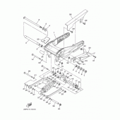 Схема вузла: Задній важіль та підвіска Yamaha XV1900 Raider S