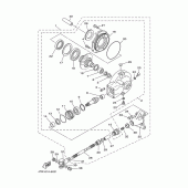 Схема вузла: Вал приводний та редуктор Yamaha XVS650 Drag Star Classic