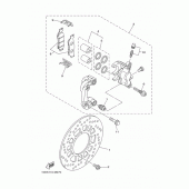 Схема вузла: Переднє гальмо Yamaha TW200