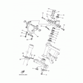 Схема вузла: Рульовий механізм Yamaha XG250 TRICKER