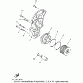 Схема узла: Масляный фильтр Yamaha XVS1100 V-Star Custom