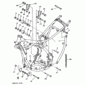 Схема вузла: Рама Yamaha YZ125