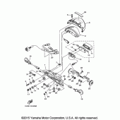 Схема вузла: Задний фонарь (Стоп-сигнал) Yamaha XV1900 Raider