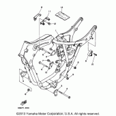 Схема узла: Рама Yamaha XV250 Virago