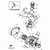 Схема вузла: Впускна система Yamaha XV250 Virago