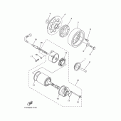 Схема узла: Привод стартера Yamaha XVS650 Drag Star