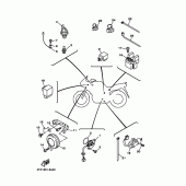Схема узла: Электрооборудование 2 Yamaha TDM850