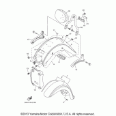 Схема узла: Крыло Yamaha XV1600 Road Star Silverado