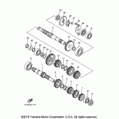 Схема узла: Трансмиссия Yamaha TW200