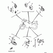 Схема вузла: Електроустаткування 2 Yamaha TDM850