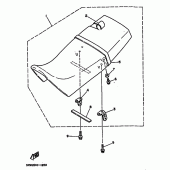 Схема узла: Сиденье Yamaha XT225 XT225