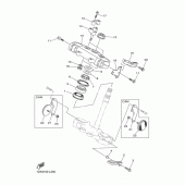 Схема узла: Рулевой механизм Yamaha WR450F