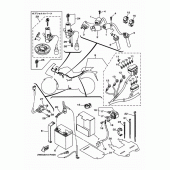 Схема вузла: Електроустаткування 1 Yamaha YZF-R25