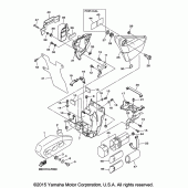 Схема вузла: Бічна кришка Yamaha XVS950 Bolt C-Spec