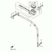 Схема вузла: Передній гальмівний циліндр Yamaha XTZ660 Tenere