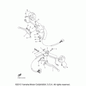 Схема узла: Пульт управления рулевой и Рычаг Yamaha XVS1100 V-Star Classic (Cast Wheel)